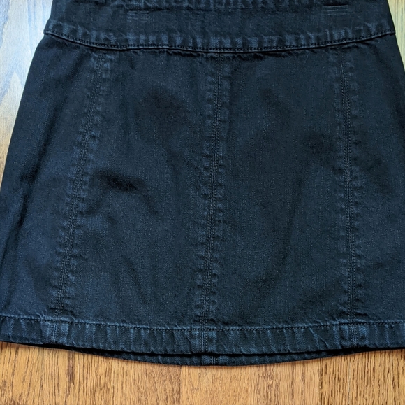 Free People NWOT Black Denim Skirt - Picture 3 of 10